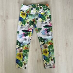 Athleta Floral Capri Leggings - Multicolor